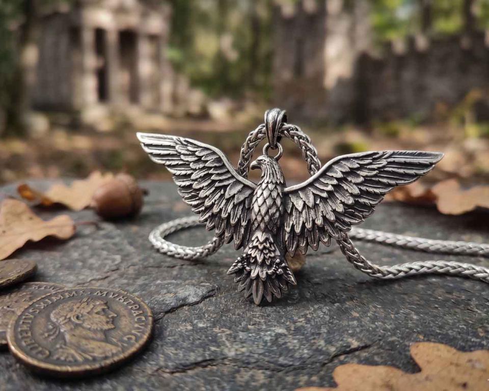 Adler-Anhänger aus Edelstahl